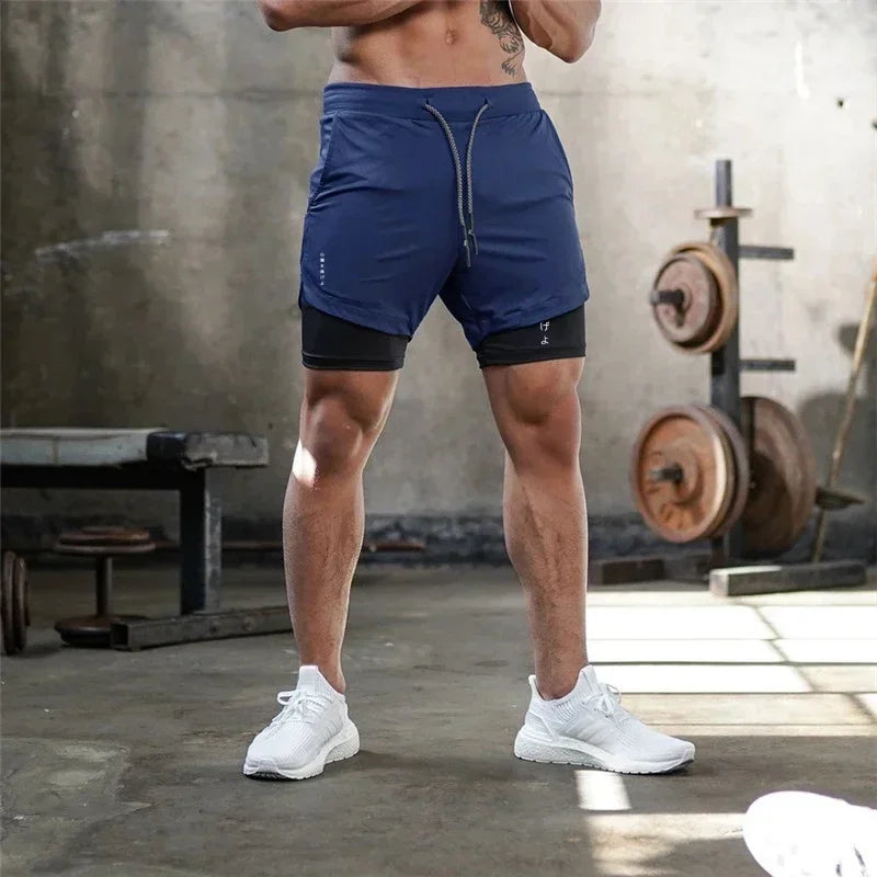 Summer Camo 2 in 1 Compression Shorts
