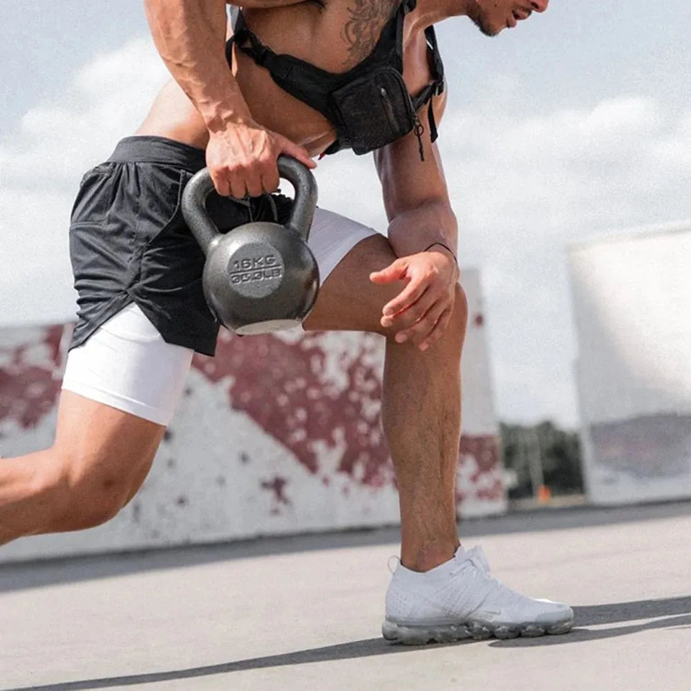 Summer Camo 2 in 1 Compression Shorts