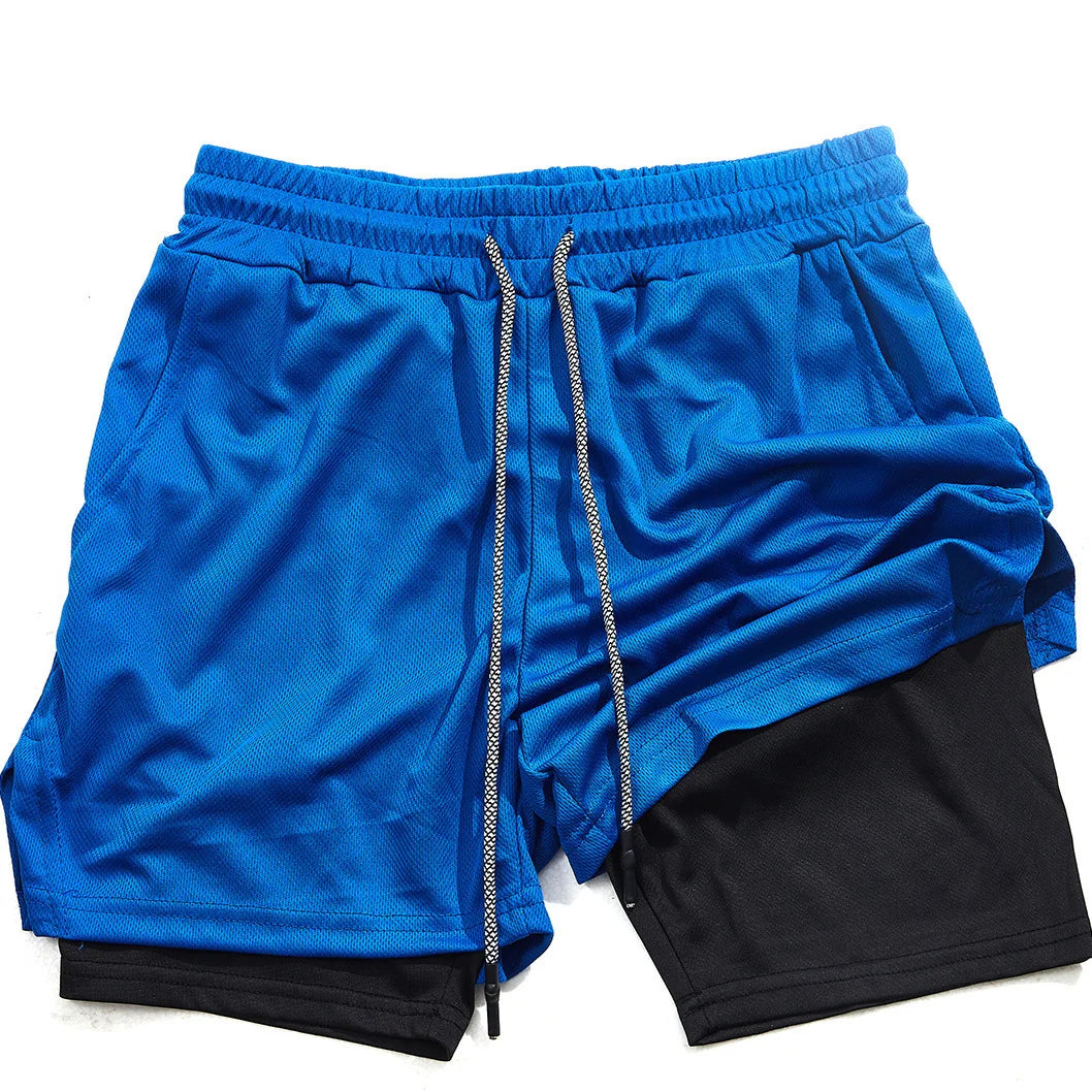 Summer Camo 2 in 1 Compression Shorts