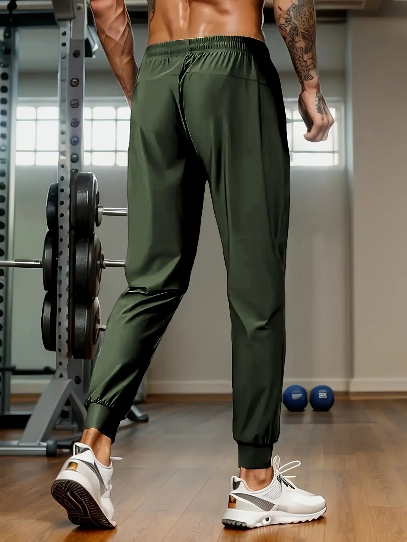 Men's lightweight breathable high stretch jogging pants for training