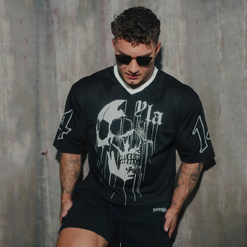 Men's Oversized Graphic YOUNGLA T-Shirt