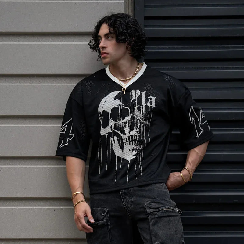 Men's Oversized Graphic YOUNGLA T-Shirt