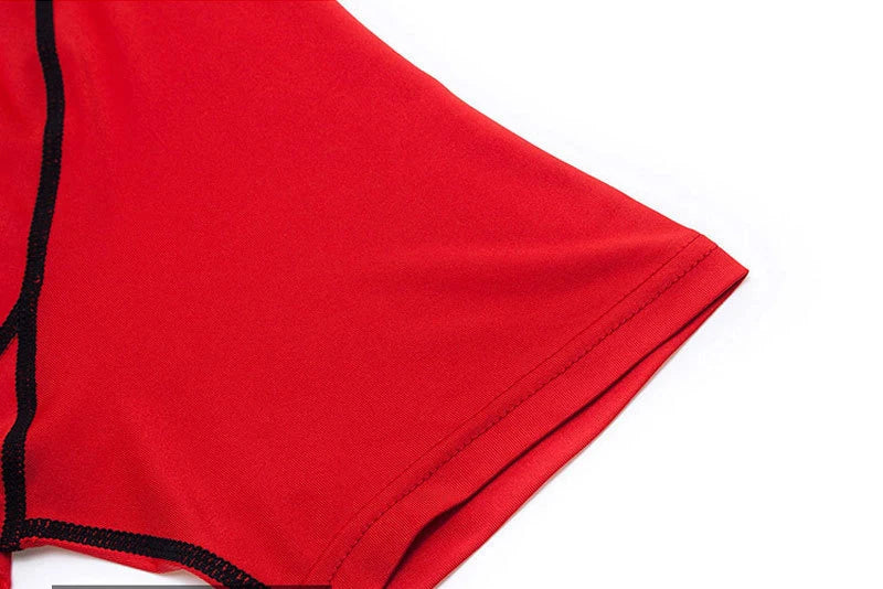Men's compression short sleeved training shirt quick drying