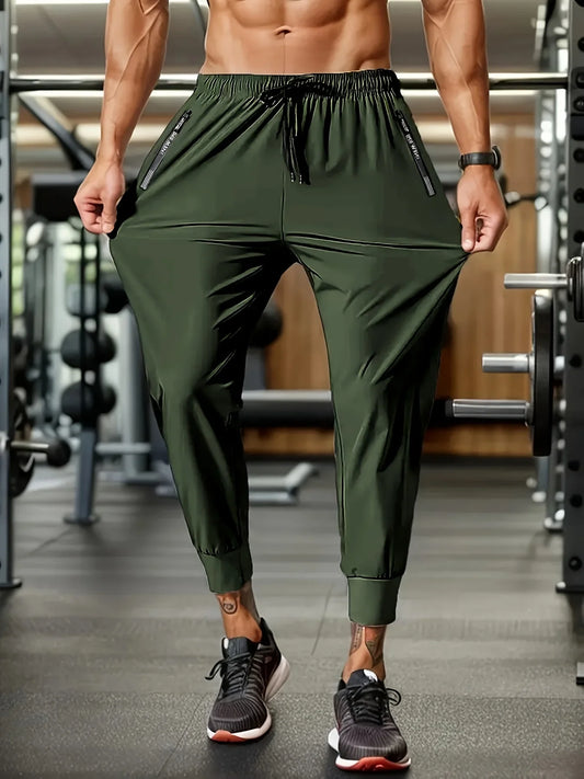 Men's lightweight breathable high stretch jogging pants for training